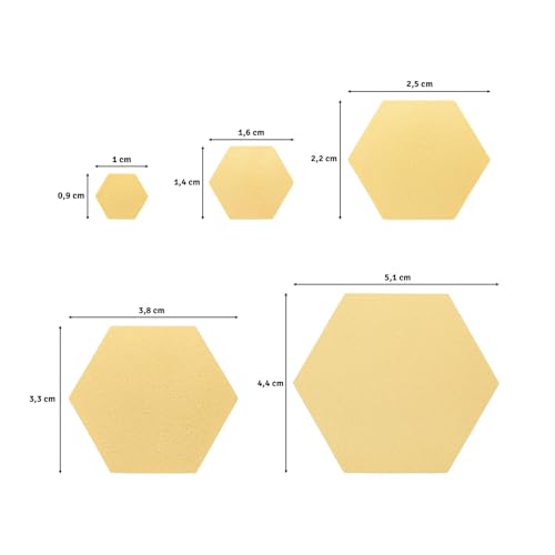 Vaessen Creative Craft Punch Set Hexagons - 5 pcs