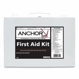 ANCHOR BRAND 25 Person First Aid Kit, Metal Case, Wall Mount