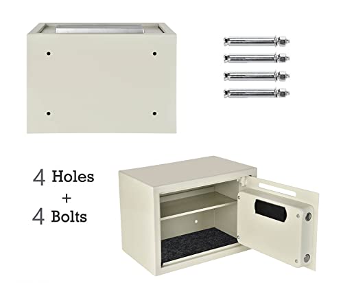 TBLOTYD Home Safe Cash Safety Box Waterproof Wall Mounted Money Deposit Box with Lock Key Home Use Safety Box/35X25X25Cm，35X25X25Cm(16L) White