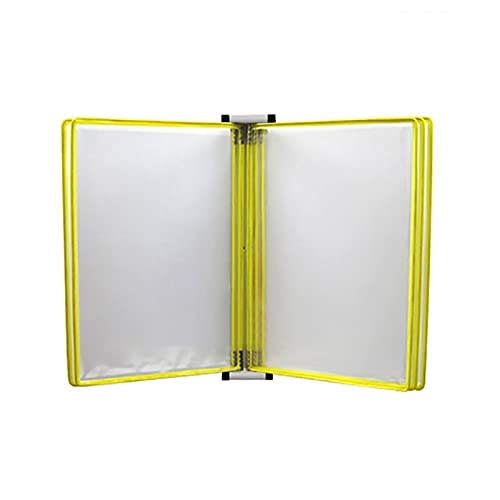 TKNDFPELS Wall Mounted A4 Poster Flip Book Display Folder Organizer Multicolor 13x9x1.57 in(A)