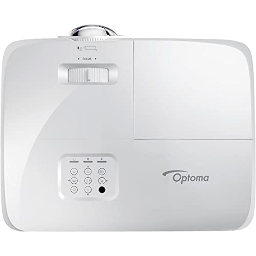 Optoma EH412STx Short Throw 1080p HDR Professional Projector | Super Bright 4,000 Lumens | Business Presentations, Classrooms, and Meeting Rooms | 15,000 Hour Lamp Life | Speaker Built In | Portable