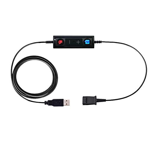TruVoice HD-350 USB Deluxe Headset for The Office or Call Center – Works with All VoIP Phone Systems – Noise Canceling Microphone and HD Speakers