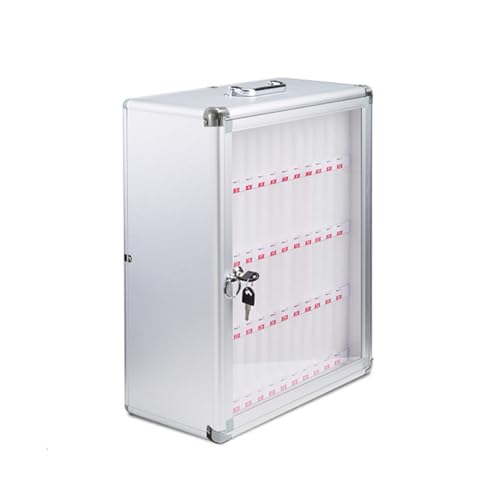 WSNCXFW Aluminum Alloy Pocket Chart Storage Cabinet, School Mobile Phone Storage Box,Cell Phone Lockers with Door Locks and Keys, for Classroom Office Employees,48slots