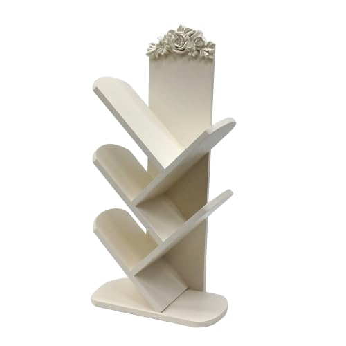 Ashland 23.75" White Book Rack Tabletop Décor