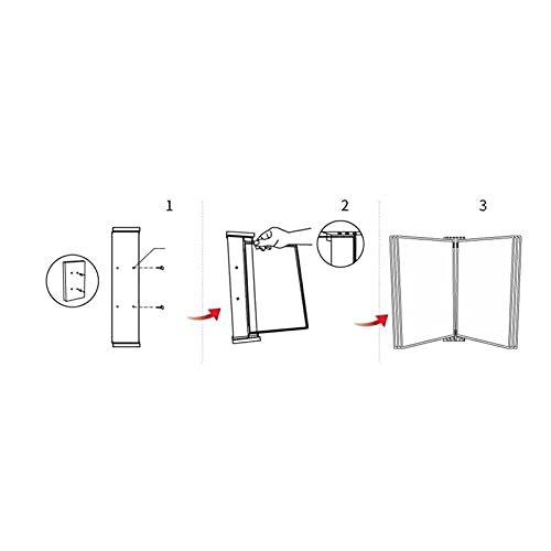 KGDJBGSE Wall Mounted File Holder 20 Pockets A3 Display Folder Hanging Organizer 16.53x11.69 Inch Flip Poster Holder(Red)