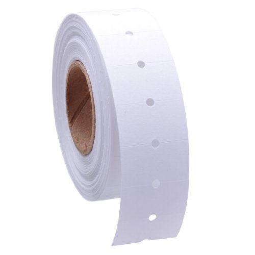 White Cold Temp, Outdoor Synthetic Labels with No Tamper Proof Slits to fit Towa® GS Series/Halmark/Century Price Guns 16 Pack (Free Ink roll Included)