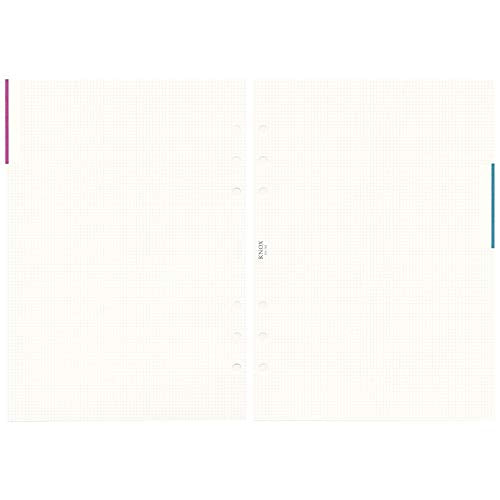 Knox 52476300 Personal Organizer, Refill, Memo, 0.08 inch (2 mm) Grid, Index Function, A5, 80 Sheets
