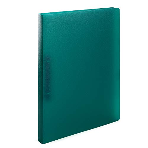Herma 19168 Ring Binder DIN A4 Translucent Dark Green Set of 60 Narrow 2 Rings Sturdy Plastic 25 mm Wide Transparent Ring Binder for School and Office Ring Binder Folder