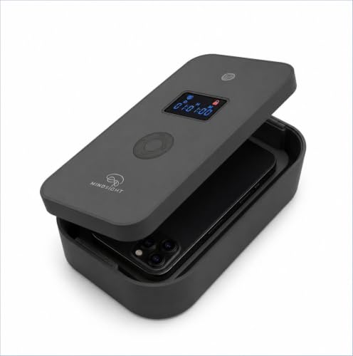 Mindsight Personal Timed Lock Box | Beat Everyday Temptations & Screen Time | 3 Commitment Modes | Fits 1 Phone with Standard Case | Charging Slot