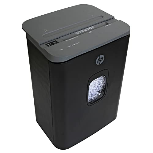HP - Cross Cut Paper Shredder, 20-Sheet with Slide Top for Office Use