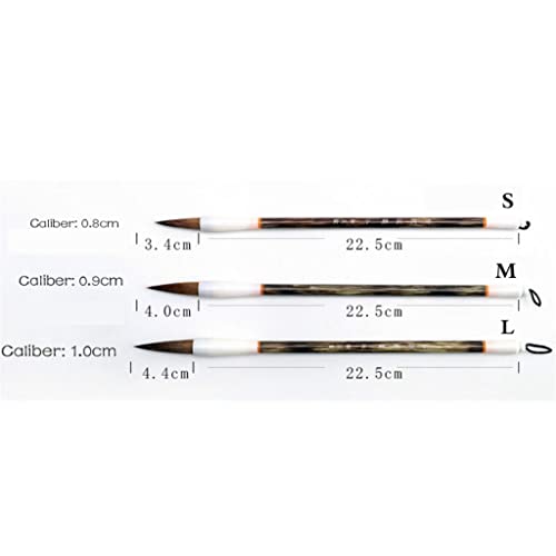YMGSCC Chinese Calligraphy Brush Pen Hard Weasel Hair Ink Brush Set Official Script Painting Writing Brush Pen