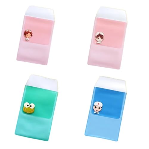 Bingche 15pcs Ink Pen Holder Bag For Nurse Teacher Pens Case Clothes Pocket Protector Office Hospital Supplies Back To School(Pink)