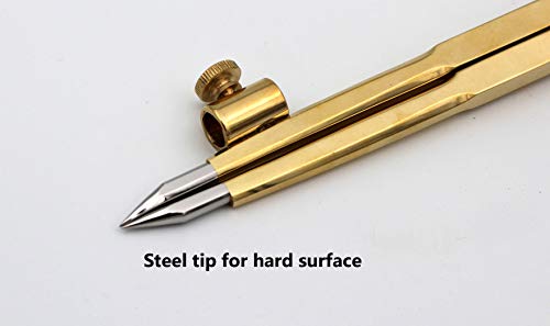 5MOONSUN5 8'' Large Pencil Marking Compass Circle Leather Scratch Compass
