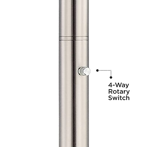 Deco Light Blaster 72 1/2" Tall Nickel 4-Light Torchiere Floor Lamp