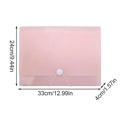 Filing Folder Important Document Folder Accordion File Organizer Expanding Letter Size Paper Office Supplies(Green)