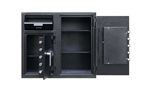 Templeton Safes T869 Two-Door Commercial Drop Safe, Dual Keypad, 6.97 CBF