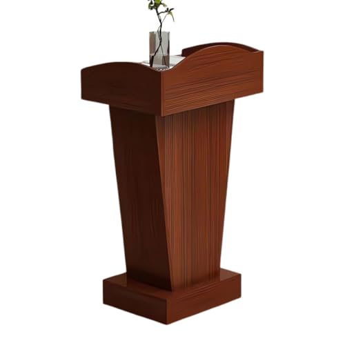 BGEDL Wooden Podium Floor Standing Speaking Lectern Church Pulpit Podium