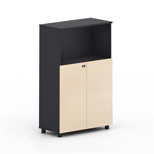 Office File Cabinet File Cabinet Wooden Double Door Without Door Partition Storage Cabinet File Cabinet With Combination Lock Multi-Tier Storage Side Cabinet