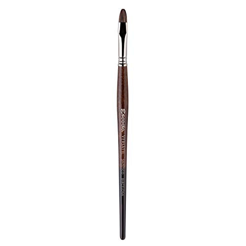 Escoda Versatil 1542 Series Artist Watercolor and Acrylic Paint Brush, Short Handle, Bright, Size 18