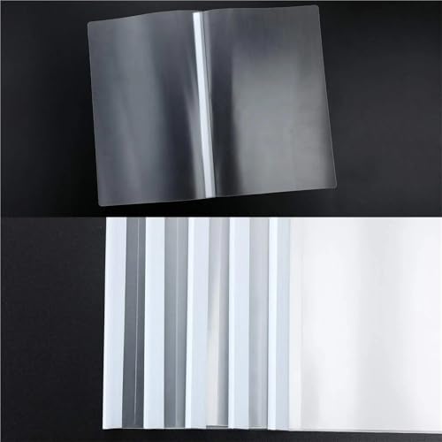 Binding Bars 60pcs Binding Bars Slide Grip for School and Office Report Cover A4 Spine, 12 Inch, 40 Sheet Capacity