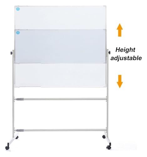 Whiteboard Easel Stand, Whiteboard Stand, Adjustable Mobile Metal Stand On Wheels,for Dry Erase Board,Chalkboard,Bulletin Board