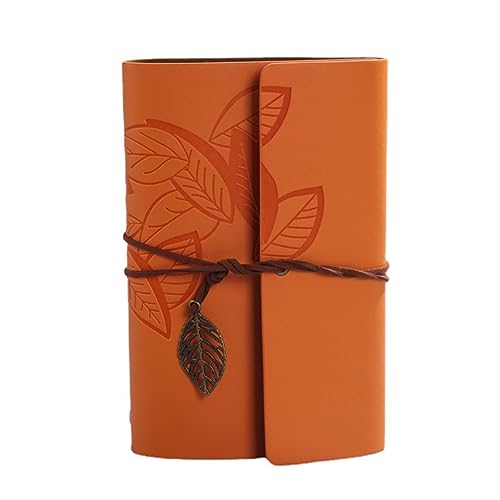 GFHSKRPL Retro Notebook Travel Diary Notebook Stationery Loose-leaf Clip Kraft Paper 6 Pieces
