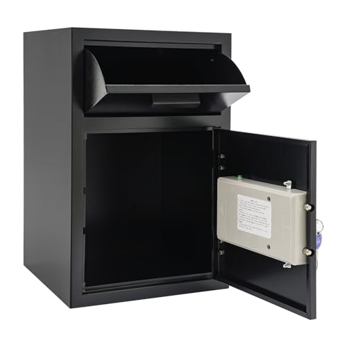Drop Box for Money and Mail, Drop Slot Safe, Cash Depository Safe Convenient to Use