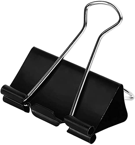 72 Pcs Large Binder Clips 1.6 Inch Office Clips with 0.7 Inch