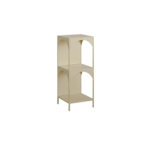 CFGH6FDF Bookcase Creative Small Bookshelf Corner Storage Rack Wall Narrow Cabinet Iron Storage Cabinet Corner Corner Bookcase Freestanding Book Shelf(White,S)