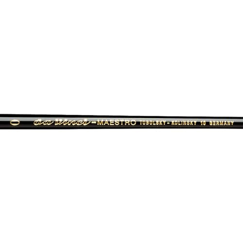 da Vinci Watercolor Series 10 Maestro Paint Brush, Round Kolinsky Red Sable, Size 0 (10-0)