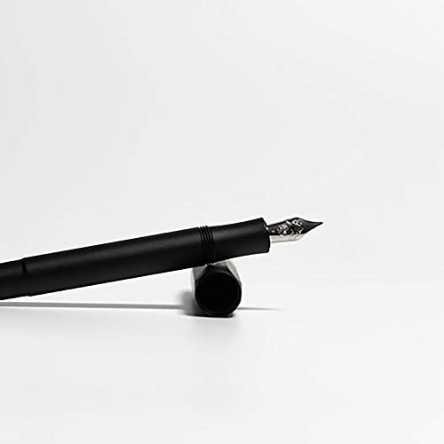 Kaweco AL Sport Fountain Pen Black, Fine Nib Sport Octagonal Clip Chrome
