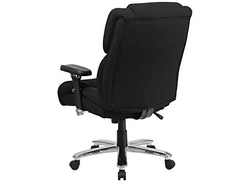 Flash Furniture Hercules 24/7 Big & Tall Fabric Office Chair, Black