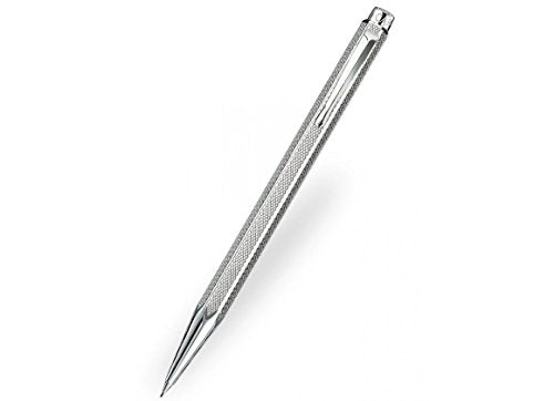 Caran D' Ache Retro Ecridor Silver Plated/Rhodium Coat 0.5mm Pencil, Large Engraving Space (0004.496)
