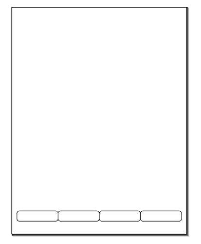 NextDayLabels Integrated Label Form 8.5x11 2x0.5 4 Labels Per Sheet 1500