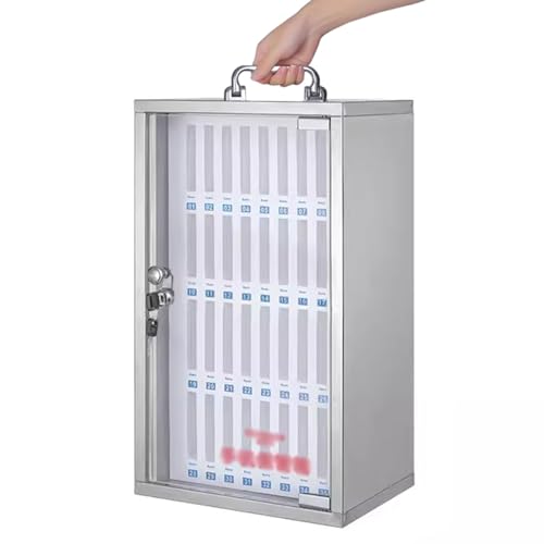 Mavcobo Pocket Chart Storage Locker Box12/24 Slots Cell Phone Cabinet Wall-Mounted Cell Phones Storage Cabinet for Classroom Office Gym(36 Slots)