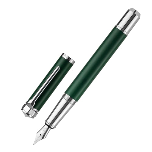 Ellington Pens Pocket Size Fountain Pen Medium Nib – 12cm Compact Luxury Mini Pen, Ink Converter, 3 Cartridges – Sleek Finish, Ideal for Travel, Journaling & Gifting