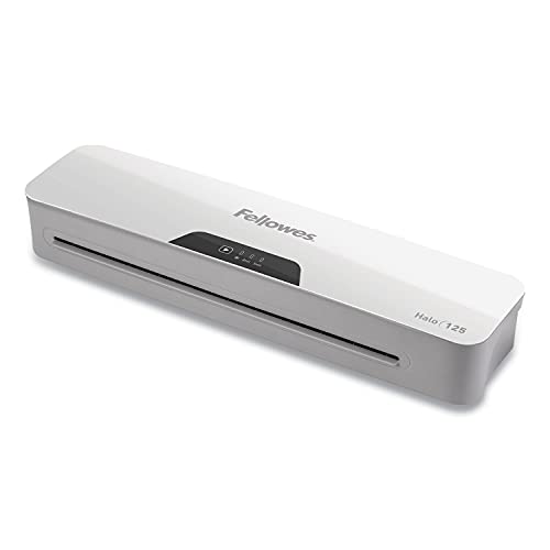 Fellowes Halo 125 Laminator with Pouch Starter Kit, 4.3"" x 17.1"" x 2.9"""