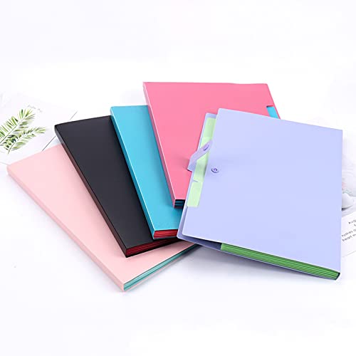 Liudan Clipboard File Document Bag Pouch Bill Folder Holder Organizer Fastener School Office Supplies Expanding File Folder Document Storages Office Clipboard (Color : E)