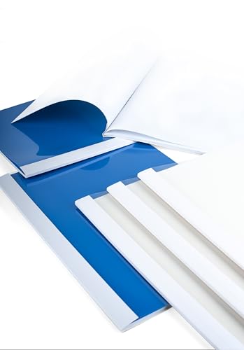 PAVO A4 15 mm Thermal Binding Cover - Clear/White (Pack of 100)