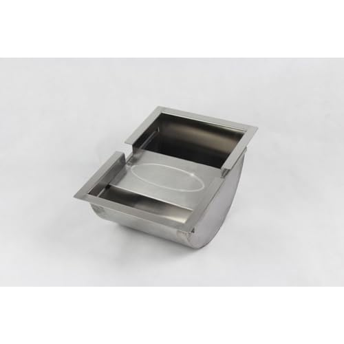 Transaction Tray,Ticketing Windows.Drop-in Deal Tray, 304 Stainless Steel Cash Register Tray Brushed Finish for Bank, Hospital, Gas Stations, Cash Register Window, Ticket Window (Silver), B(B)
