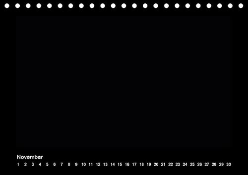 Birthday Craft Calendar, Black (Desk Calendar Always DIN A5 Landscape)