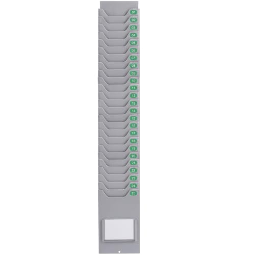 PFSLKXM Time Card Holder Wall Mount Rack Slot Pockets Hanging Organizer