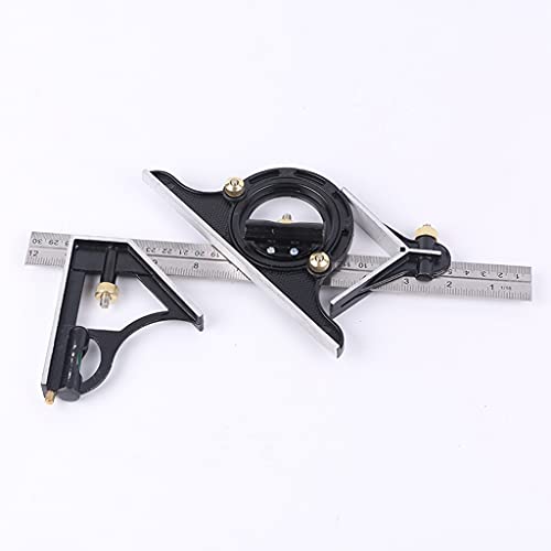 TEDILUVI Multifunctional Combination Square 90 Degree Protractor 45 Mobile Angle Ruler Woodworking