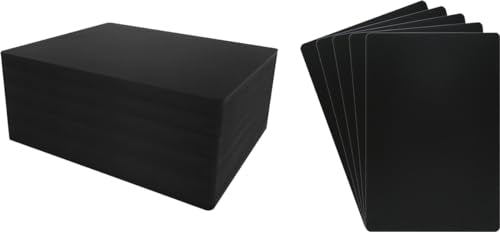 (150) Magazine Book Heavy Duty Divider Cards - Black, 40mil - 8 1/4" x 11 3/4" - #MANS85BK40