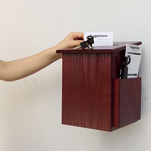 ZEELYDE Donation/Charity/Suggestion Box,Christian Donation Charity Box Cross Suggestion Box Wooden Fundraising Box Dedication Prayer Box