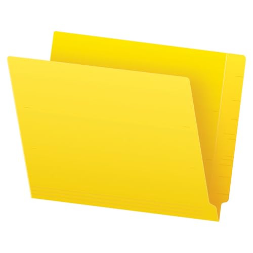 Pendaflex Colour End Tab Folders, Full Tab, Letter Size, Yellow, 100 per Box (H110DY)