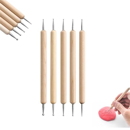 UOHLCX Clay Tools 24-piece Set Stone Plastic Carving Silicone Dot Drill Pen