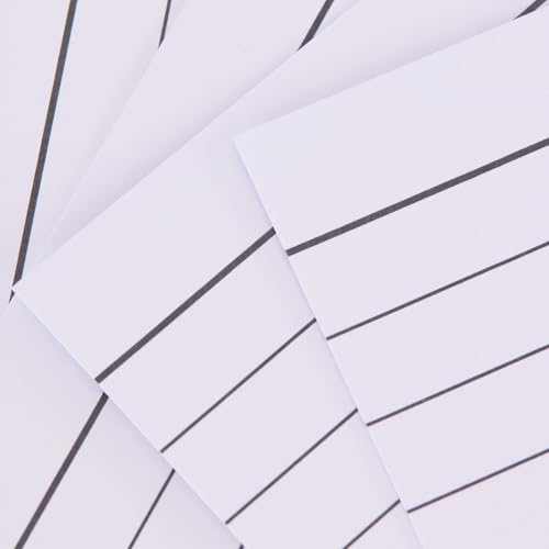 Idena 90362 - Index Cards A5, 600 Pieces Lined, Flashcards Made of 180 g/m² FSC Mix Paper in White, for School and Office