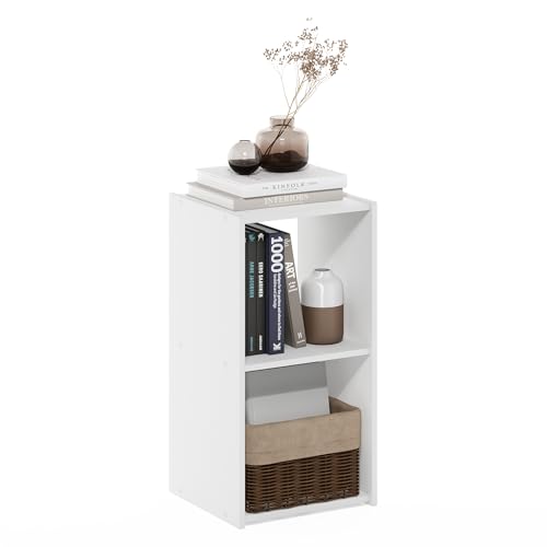 Furinno Pelli Cubic Storage Cabinet, 2x1, White
