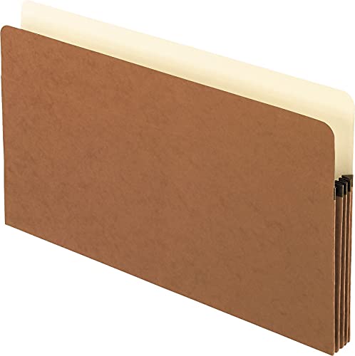 3 1/2 Inch Expansion File Pocket, Manila/Red Fiber, Legal, 25/Box